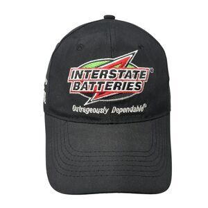 Interstate Batteries Strapback Hat Black One Size Adjustable 6 Panel